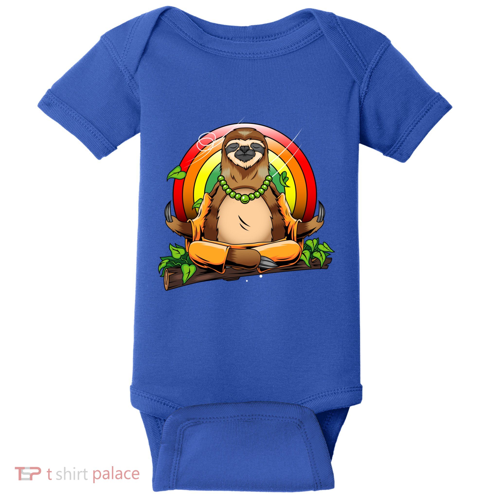 Sloth Yoga Super Cute Animal Yogi Meditating Magical Spirit Gift Baby Bodysuit