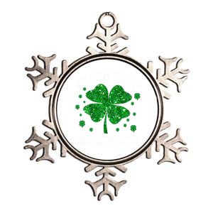 Shake Your Shamrocks Funny Leprechaun St Patricks Day Gift Metallic Star Ornament