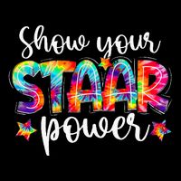 Show Your Staar Power Tie Dye Teacher Testing Exam Test Day Mousepad