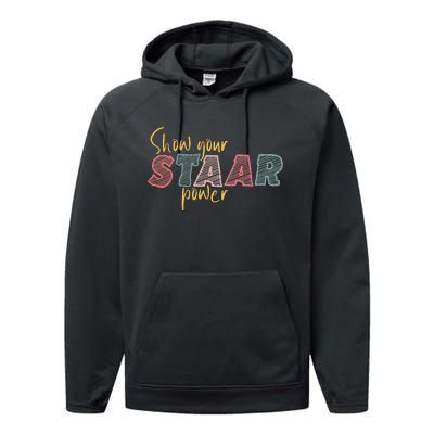 Show your Staar Power Test Staar Student Teacher Testing Performance Fleece Hoodie