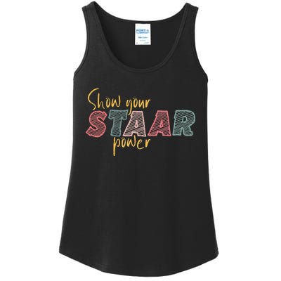 Show your Staar Power Test Staar Student Teacher Testing Ladies Essential Tank