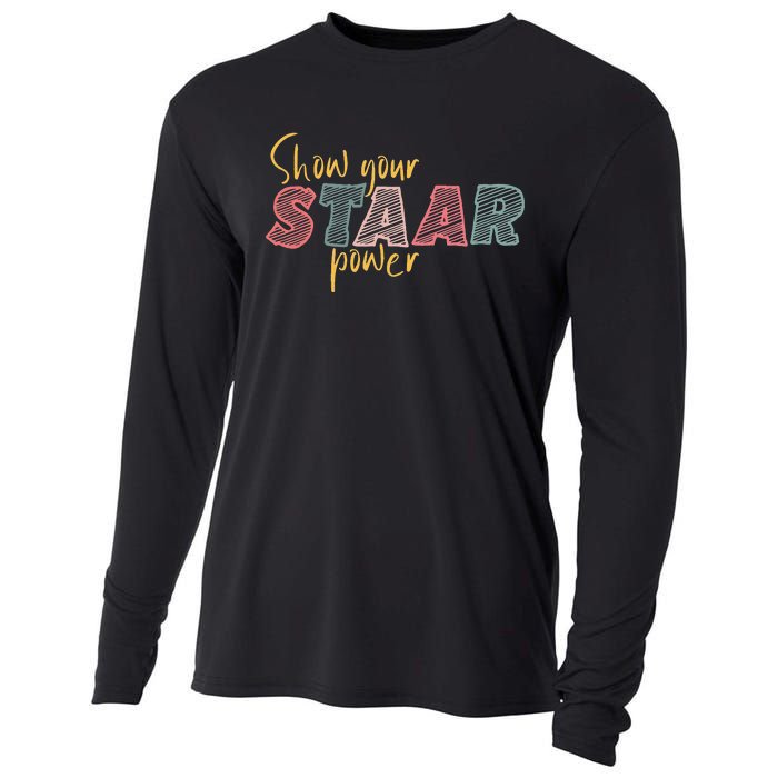 Show your Staar Power Test Staar Student Teacher Testing Cooling Performance Long Sleeve Crew