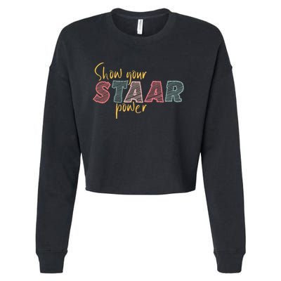 Show your Staar Power Test Staar Student Teacher Testing Cropped Pullover Crew