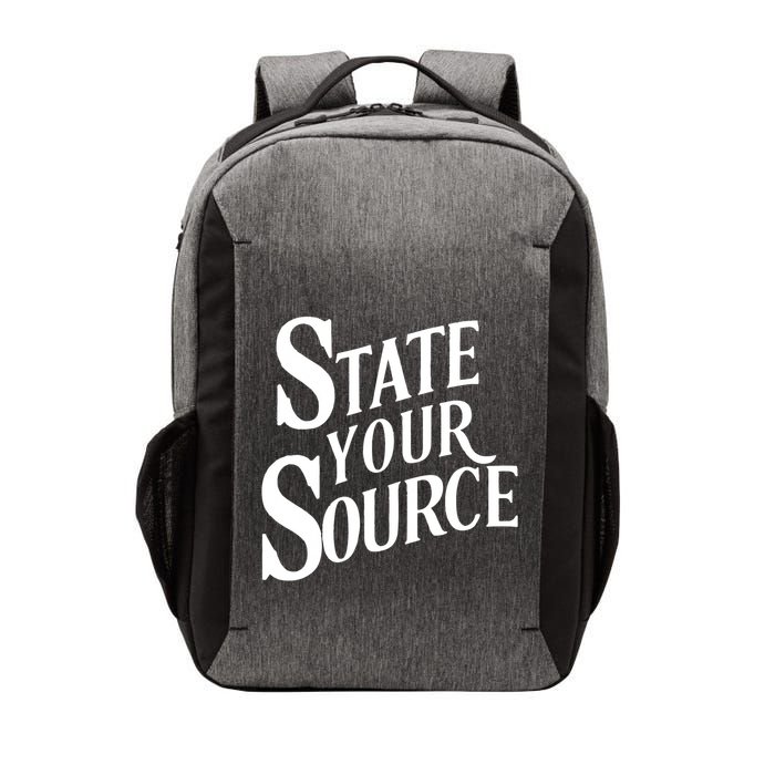 State Your Source Vector Backpack