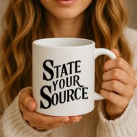 State Your Source Coffee Mug