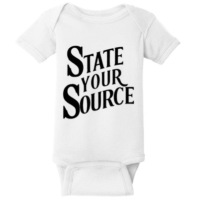 State Your Source Baby Bodysuit