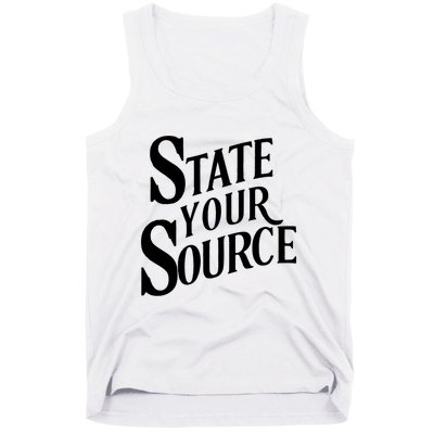 State Your Source Tank Top