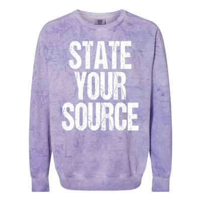 State Your Source Colorblast Crewneck Sweatshirt