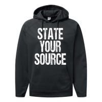 State Your Source Performance Fleece Hoodie