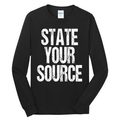 State Your Source Tall Long Sleeve T-Shirt