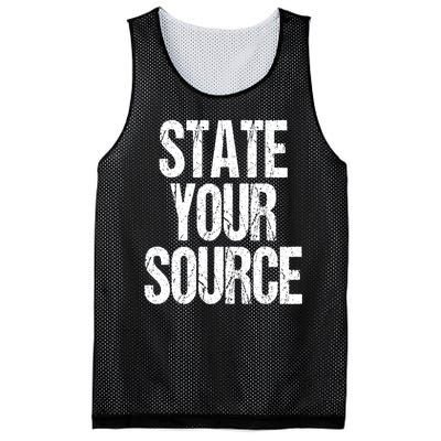 State Your Source Mesh Reversible Basketball Jersey Tank