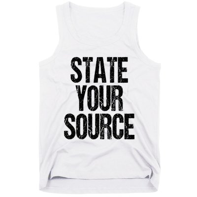 State Your Source Tank Top