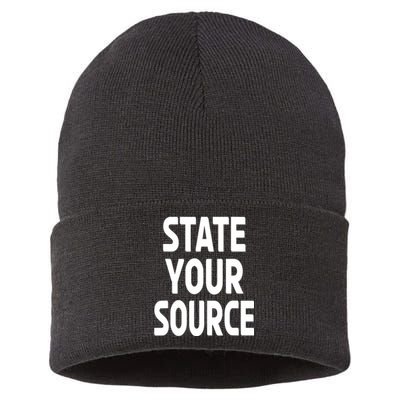 State Your Source Sustainable Knit Beanie