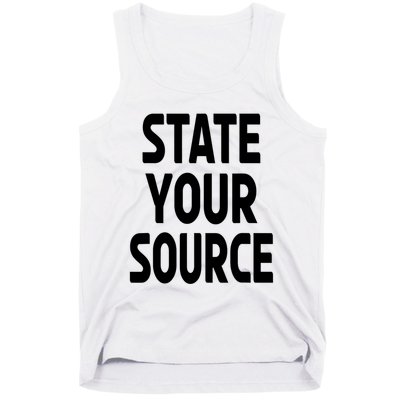 State Your Source Tank Top