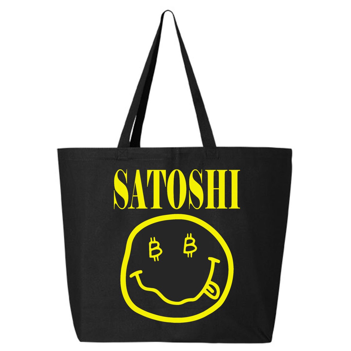 Satoshi Yellow Smile Face 25L Jumbo Tote