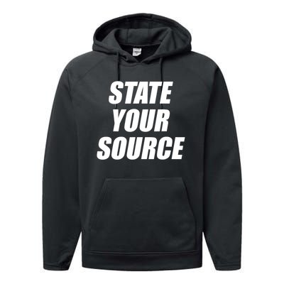 State Your Source Performance Fleece Hoodie