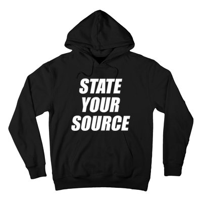 State Your Source Hoodie