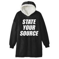 State Your Source Hooded Wearable Blanket