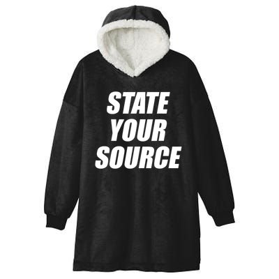 State Your Source Hooded Wearable Blanket