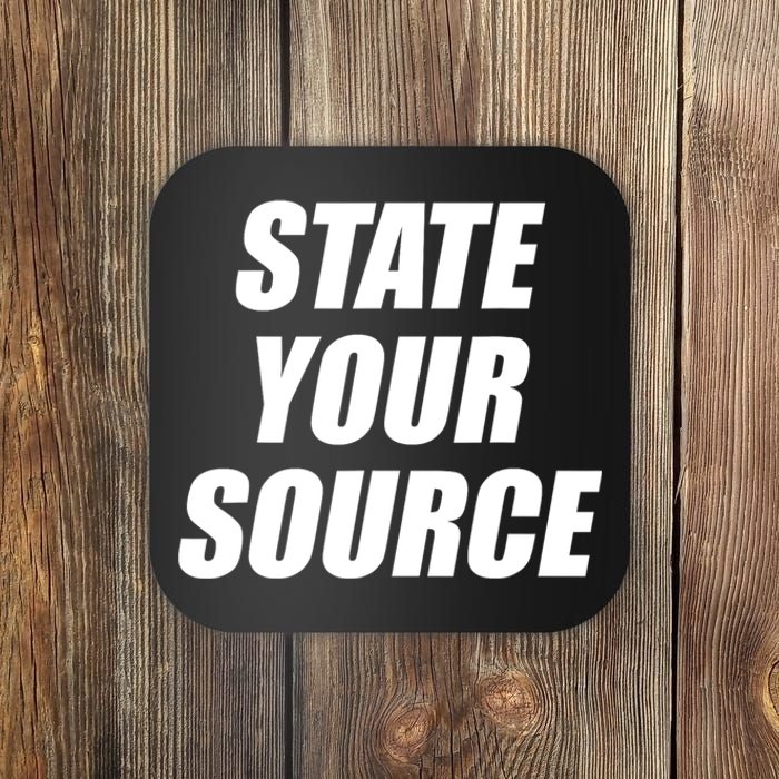 State Your Source Coaster