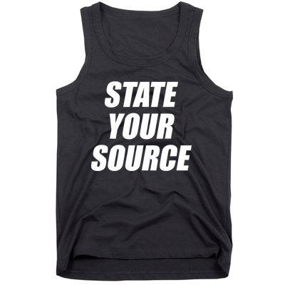 State Your Source Tank Top