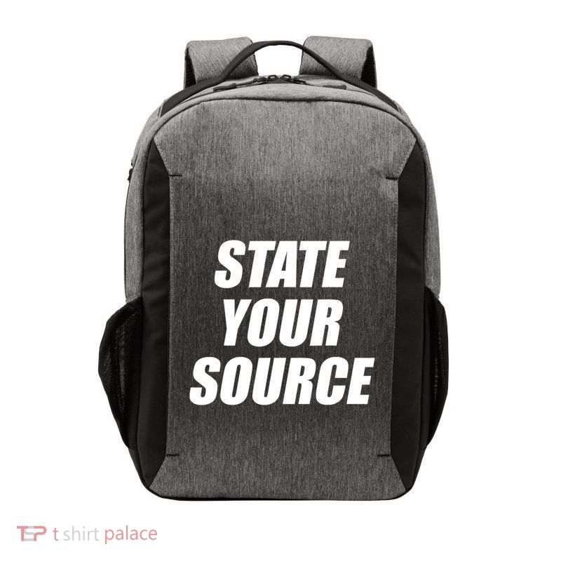 State Your Source Vector Backpack