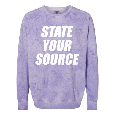 State Your Source Colorblast Crewneck Sweatshirt