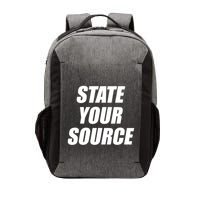 State Your Source Vector Backpack