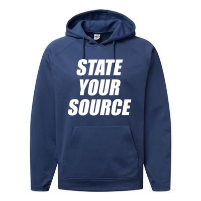 State Your Source Performance Fleece Hoodie