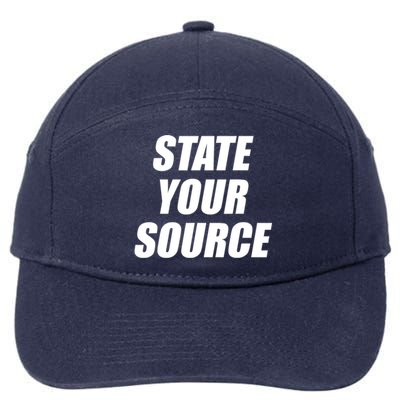 State Your Source 7-Panel Snapback Hat