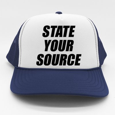 State Your Source Trucker Hat