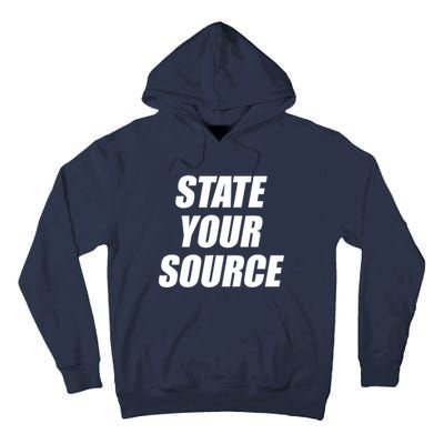 State Your Source Tall Hoodie