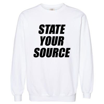 State Your Source Garment-Dyed Sweatshirt