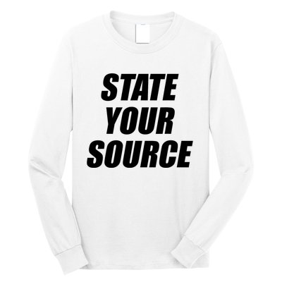 State Your Source Long Sleeve Shirt