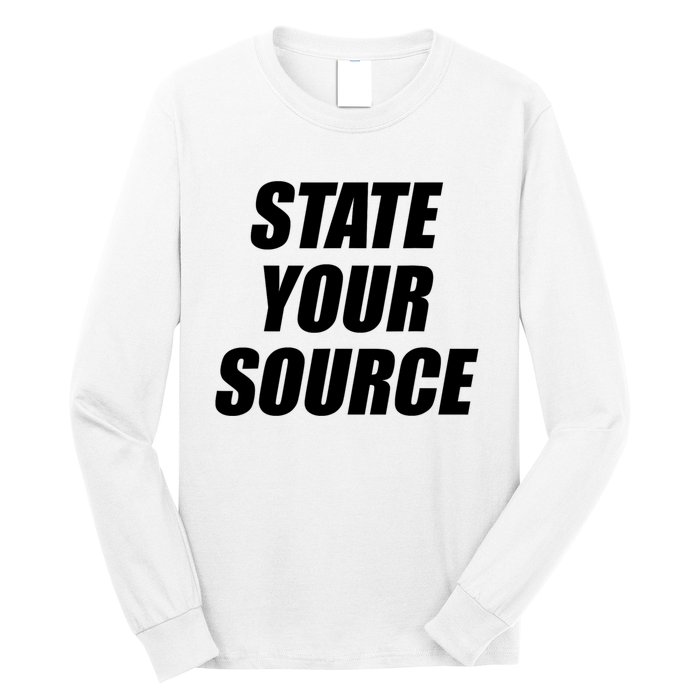 State Your Source Long Sleeve Shirt