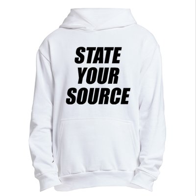 State Your Source Urban Pullover Hoodie