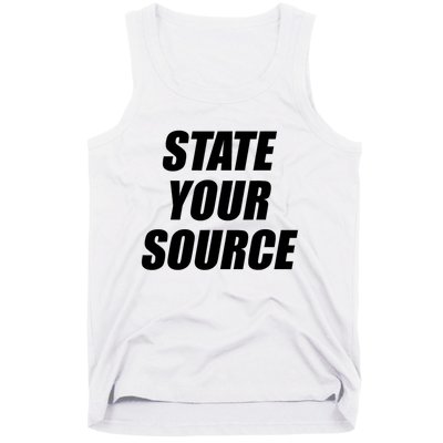 State Your Source Tank Top