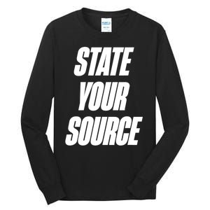 State Your Source Tall Long Sleeve T-Shirt