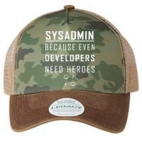 Sysadmin Because Even Developers Need Heroes Legacy Tie Dye Trucker Hat
