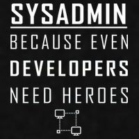 Sysadmin Because Even Developers Need Heroes Ladies PosiCharge Tri-Blend Wicking Tank