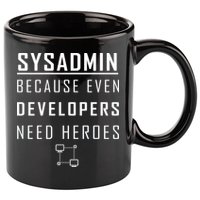 Sysadmin Because Even Developers Need Heroes 11oz C Handle Ceramic Mug