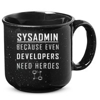 Sysadmin Because Even Developers Need Heroes 15oz Campfire Ceramic Mug