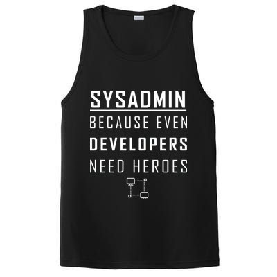 Sysadmin Because Even Developers Need Heroes PosiCharge Competitor Tank
