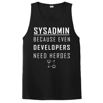 Sysadmin Because Even Developers Need Heroes PosiCharge Competitor Tank