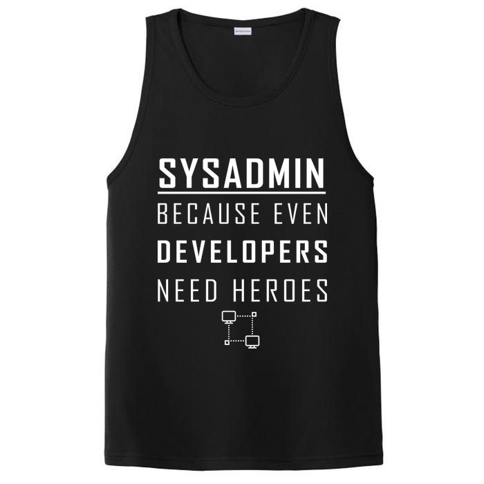 Sysadmin Because Even Developers Need Heroes PosiCharge Competitor Tank
