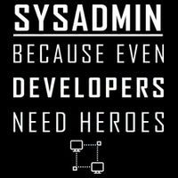 Sysadmin Because Even Developers Need Heroes PosiCharge Competitor Tank