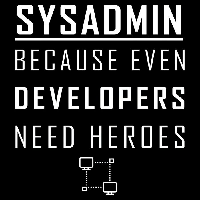 Sysadmin Because Even Developers Need Heroes Women's Knotted Racerback Tank