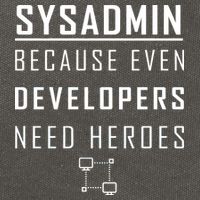 Sysadmin Because Even Developers Need Heroes Cotton Canvas Backpack