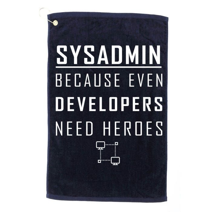 Sysadmin Because Even Developers Need Heroes Golf Towel