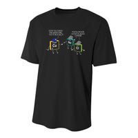 Stop You Two I'm Arresting You Salt Copper Funny Science Youth Performance Sprint T-Shirt